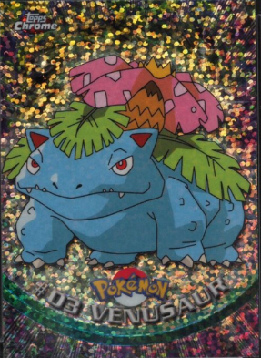 2000 Topps Chrome Tekno Pokémon Sparkle Venusaur #3 - $3,616
