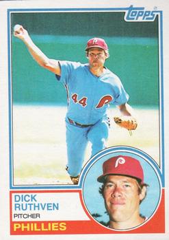 Dick Ruthven Signed 1979 Topps Burger King Baseball Card