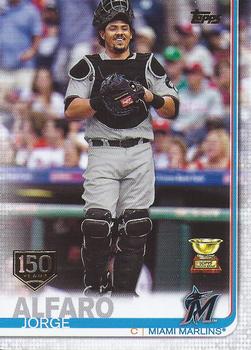 2019 Topps Holiday Jorge Alfaro ASR Miami Marlins Baseball Card