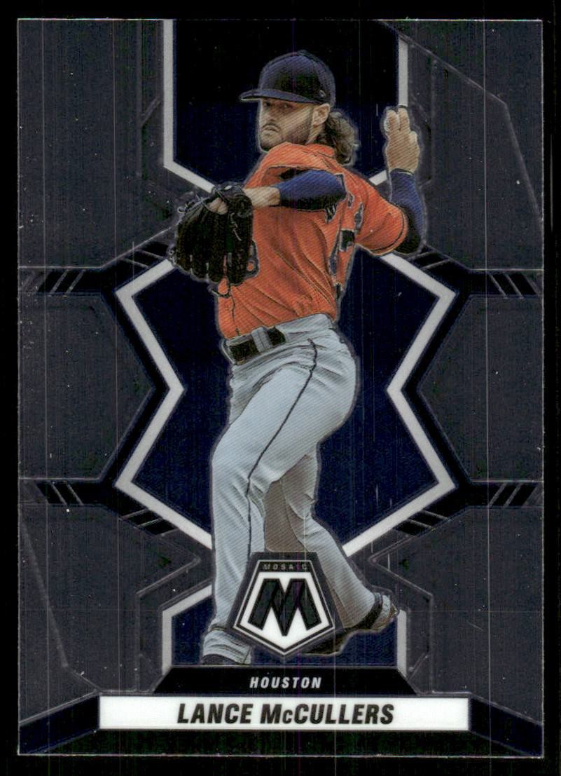 Lance McCullers Jr. player worn jersey patch baseball card (Houston Astros)  2019 Topps Heritage Clubhouse Collection #CCRLM