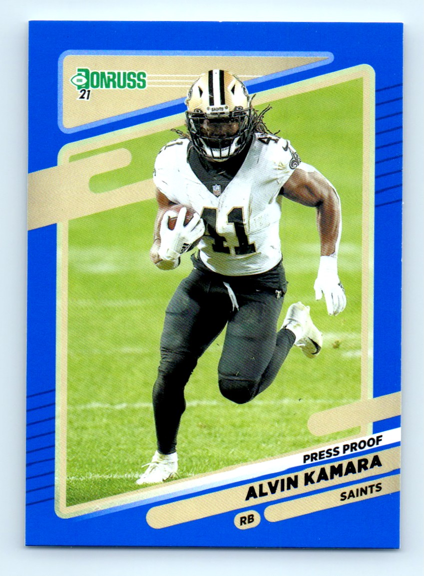 2022 Donruss Threads Alvin Kamara Jersey Card TH-16 New Orleans Saints