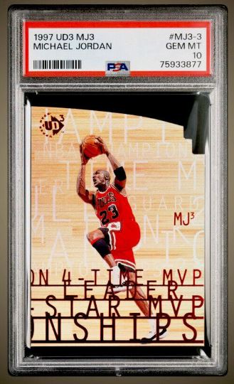 1997 Upper Deck UD3 Holofoil Refractor Michael Jordan #MJ3-3