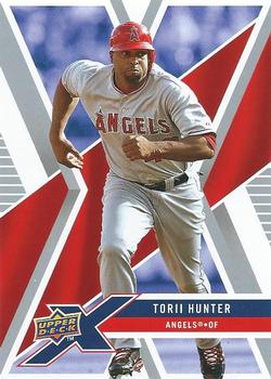 Torii Hunter player worn jersey patch baseball card (Minnesota Twins) 2007  Upper Deck Goudey Mini #95