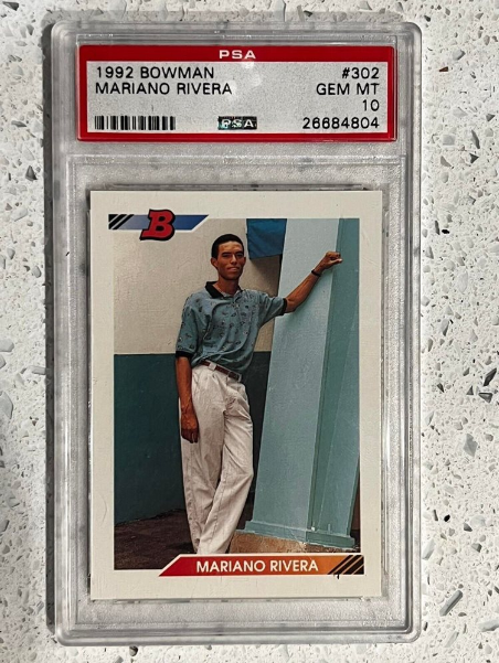 Bowman 1992 Mariano Rivera Rookie Card  #302 