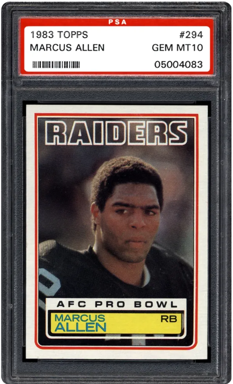 1983 Topps #294 Marcus Allen RC