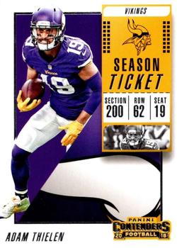 C&I Collectables 68THIELEN NFL 6 x 8 in. Adam Thielen Minnesota Vikings Two Card Plaque