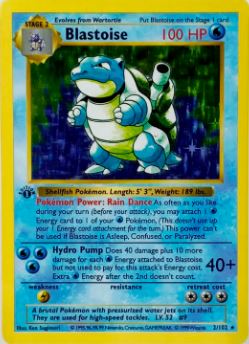 1999 1st Edition Shadowless Blastoise Signed by the artist #2 - $50,000
