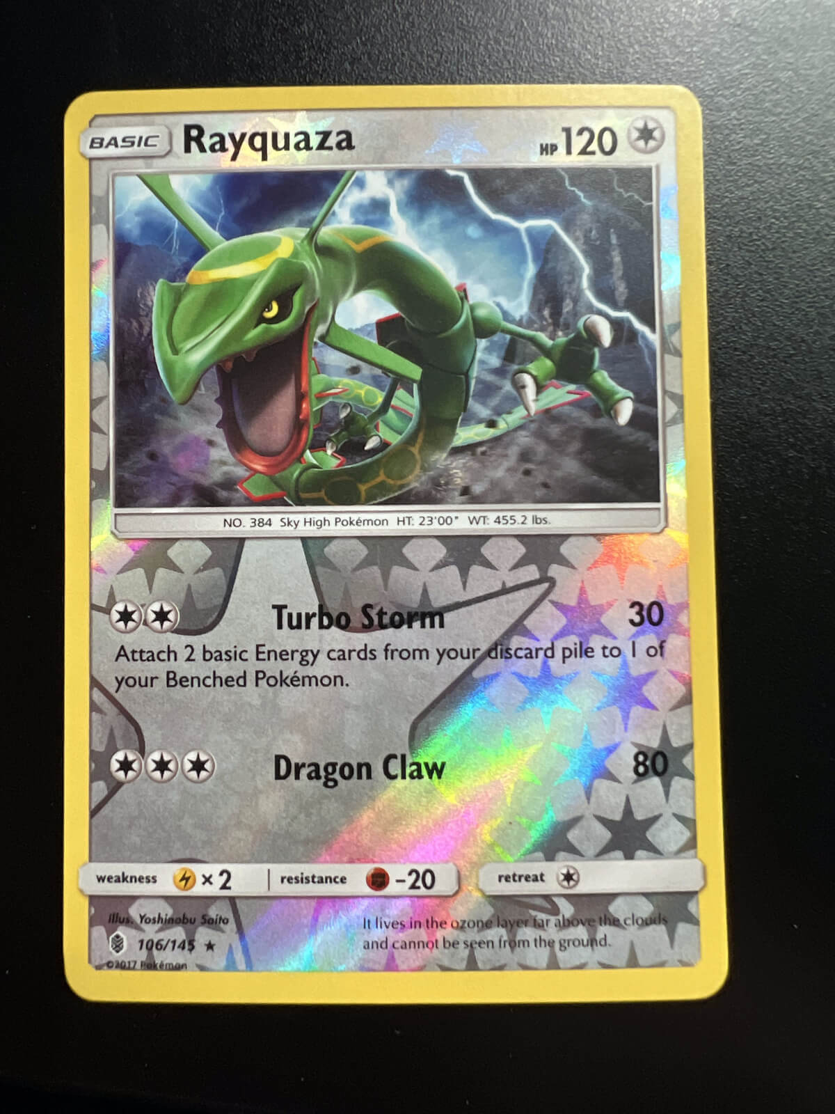 Reverse Pokemon Holo Card