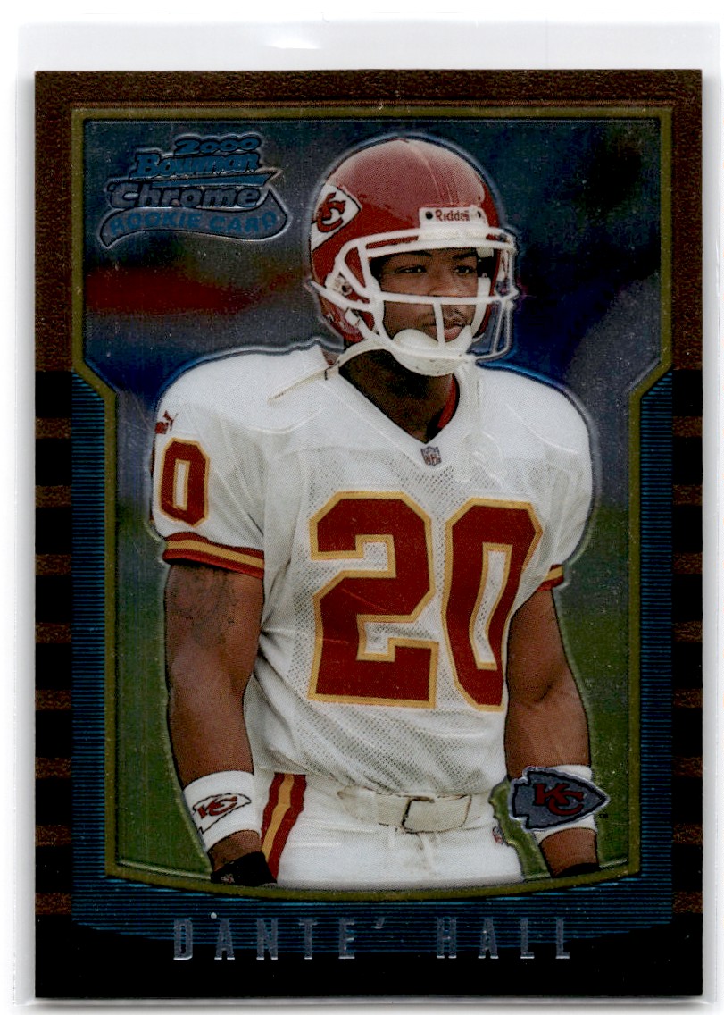 Autographed 2005 Topps Dante Hall Kansas City Chiefs 2 