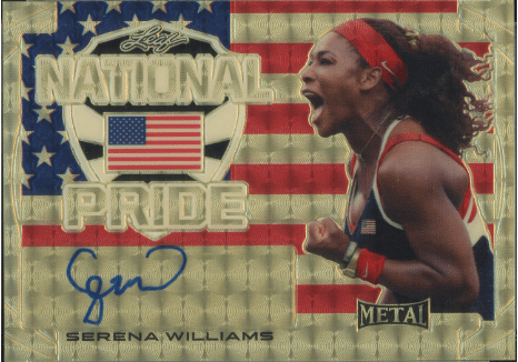 2016 Leaf Metal National Pride Superfractor Autograph Serena Williams #NPSW1 /1 - $25,000