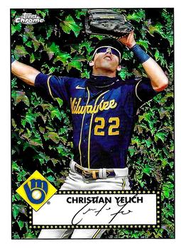 2021 Topps Heritage Christian Yelich Jersey Card Clubhouse Collection  Brewers!