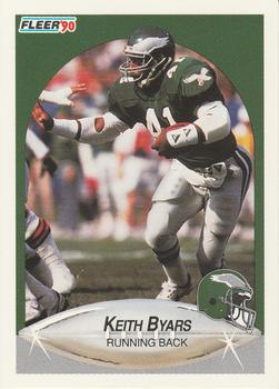 Keith Byars - Eagles #159 Score 1990 NFL Football Trading Card