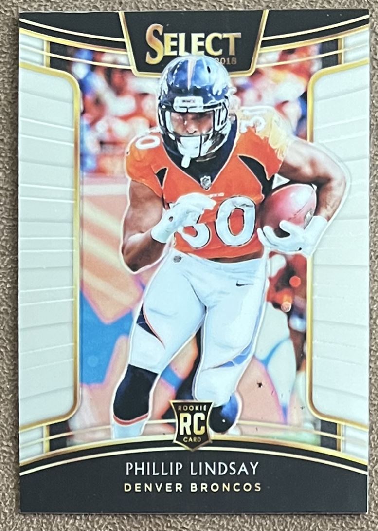 Phillip Lindsay Denver Broncos Mosaic Pink Camo Prizm Base Card #70