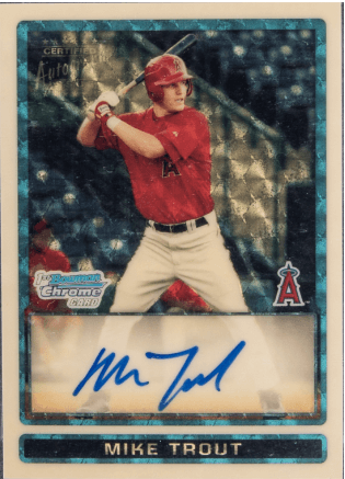 Mike Trout SuperFractor Card
