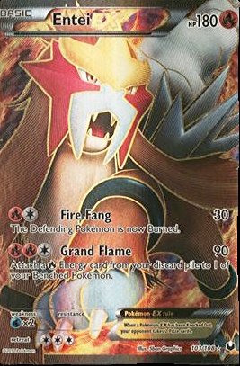 pokemon entei card ex (JP) 028/190 - Shiny Treasure Commemorate your favorite tabletop game with this Entei EX 2012 Pokemon Dark Explorers Ultra Rare #103 PSA Authenticated 7 Card Entei ex - Pokmon TCG
