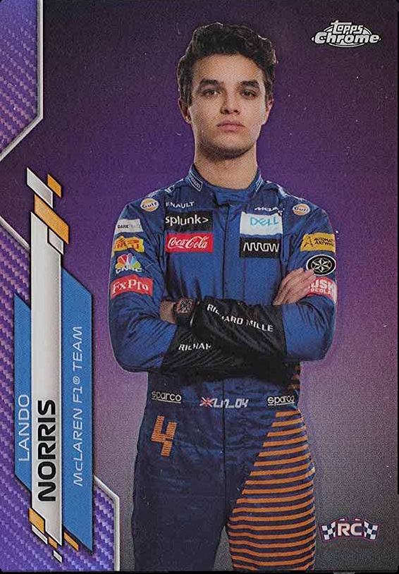 2020 Topps Chrome Formula 1 Future Stars Purple Refractor