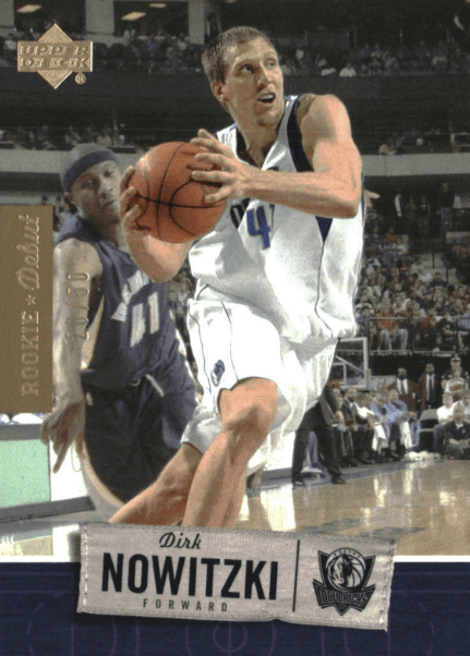 2005 Upper Deck Dirk Nowitzki Rookie Debut Gold #17 /50