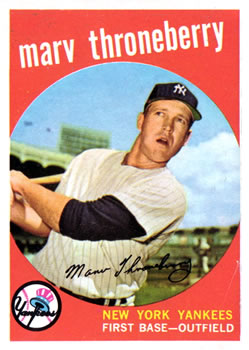 Marv Throneberry 2 New York White Pinstriped Baseball Jersey — BORIZ