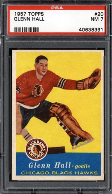 1957 Topps Glenn Hall #20