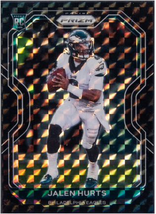 2020 Panini Prizm Black Finite Prizm #343 Jalen Hurts Rookie Card (#1/1) - $144,000
