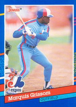 Marquis Grissom 1995 Bazooka #37 Montreal Expos Baseball Card