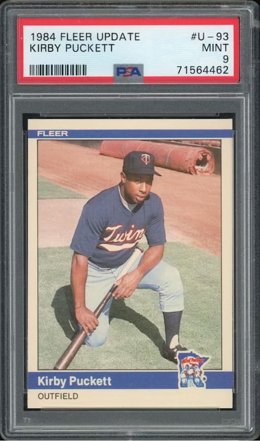 1984 Fleer Update Kirby Puckett #U-93