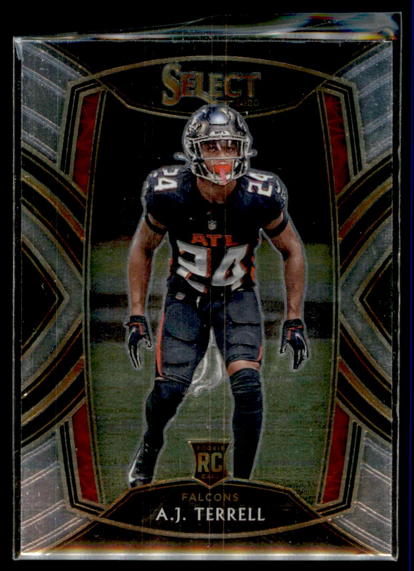 AJ TERRELL MOSAIC SILVER CHROME ROOKIE CARD ATLANTA FALCONS 2020