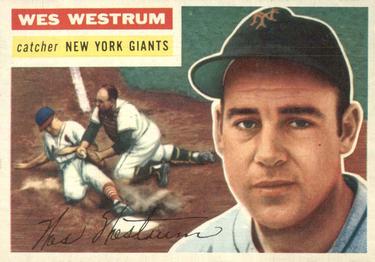 : 1957 Topps # 323 Wes Westrum New York Giants (Baseball