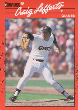 1984 San Diego Padres Mother's Cookies Baseball Card #19-Craig Lefferts