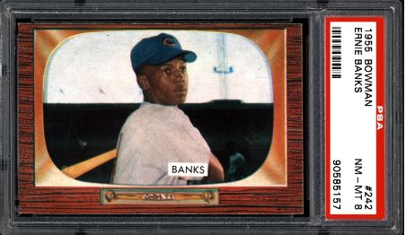 1955 Bowman Ernie Banks #242