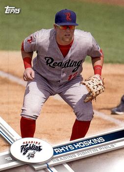  2022 Topps Chrome Platinum Anniversary Refractor Prism Blue  #320 Rhys Hoskins Philadelphia Phillies Official MLB Baseball Card in Raw  (NM or Better) Condition : Collectibles & Fine Art