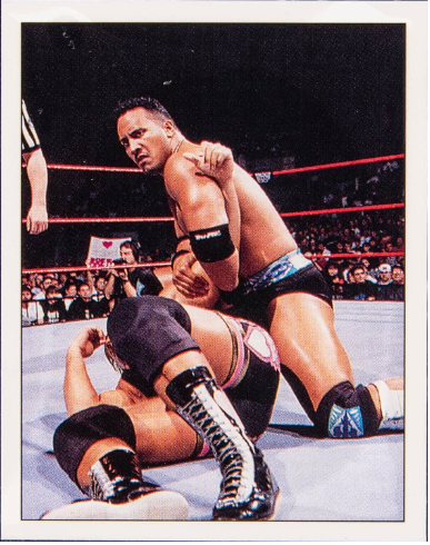 1997 Panini WWF Superstars Stickers Rocky Maivia Rookie #121