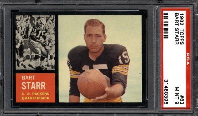 1962 Topps Bart Starr #63