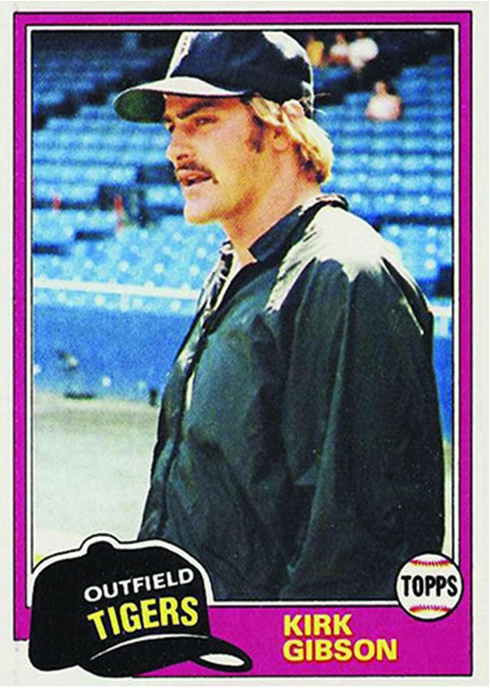 1981 Topps #315 Kirk Gibson Rookie Card