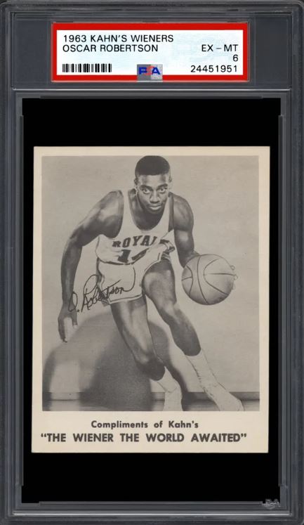 1963 Kahn’s Wieners Oscar Robertson 