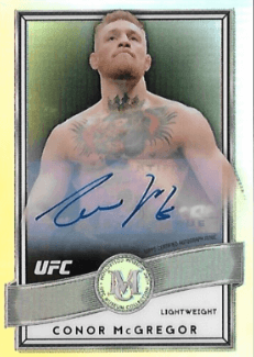 2017 Topps Chrome UFC Museum Collection Conor McGregor Autograph 4/5—$9,999