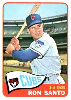 RON SANTO - CHICAGO CUBS THIRD BASEMAN - 1973 TOPPS BASEBALL CARD #115