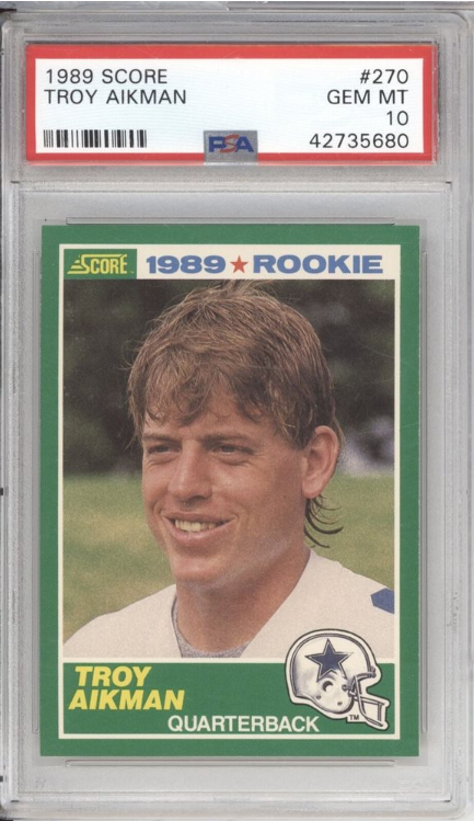 1989 Score Troy Aikman Rookie Card #270