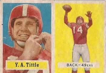 : Football NFL 2001 Topps Archive #165 Y.A. Tittle NY