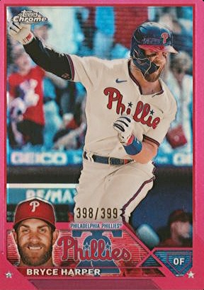 2023 Topps Chrome Pink Refractor #3 Bryce Harper Value null