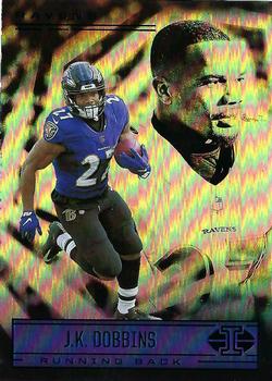 2021 JK DOBBINS JERSEY PATCH BALTIMORE RAVENS ROOKIE CARD /299 Gold  Standard