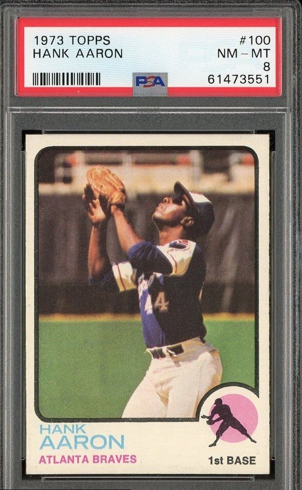 1973 Topps Hank Aaron #100 PSA 8