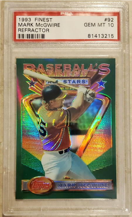 1993 Topps Finest Mark McGwire Refractor #92