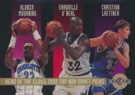 1992 SkyBox Head Of The Class Insert Shaquille O'Neal Rookie Card