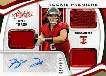 Kyle Trask 2021 Panini Xr Silver Foil Triple Jersey Auto Rc #d 71/75