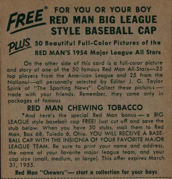 1954 Red Man Baseball Cards: Values & Trading