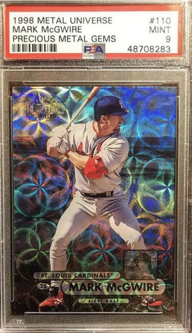 Mark McGwire 1998 Skybox Precious Metal Gems /50