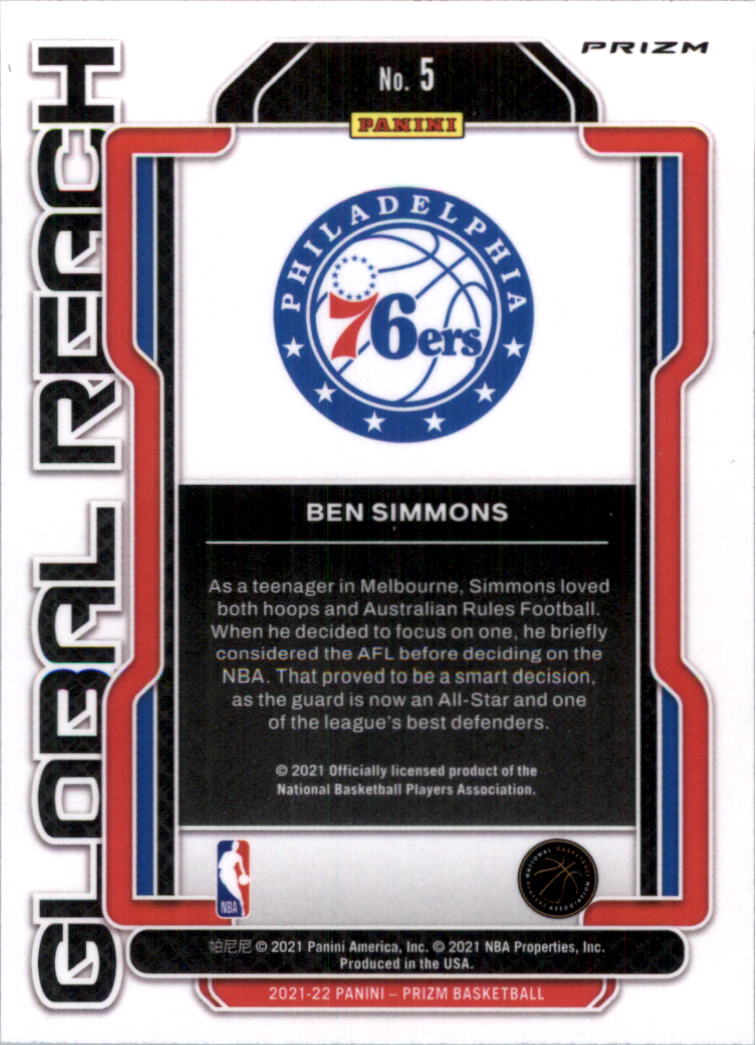 PANINI NBAカード PRIZM BEN SIMMONS #1 送料無料 中古 IT1 Ben Simmons 2016 Prizm #1 Silver Price Guide - Sports Card
