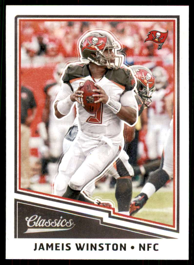 JAMEIS WINSTON 2018 SCORE HOME & AWAY JERSEY CARD #7 TAMPA BAY