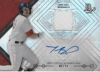 2014 Bowman Platinum Relic Autographs Mookie Betts #AR-MB